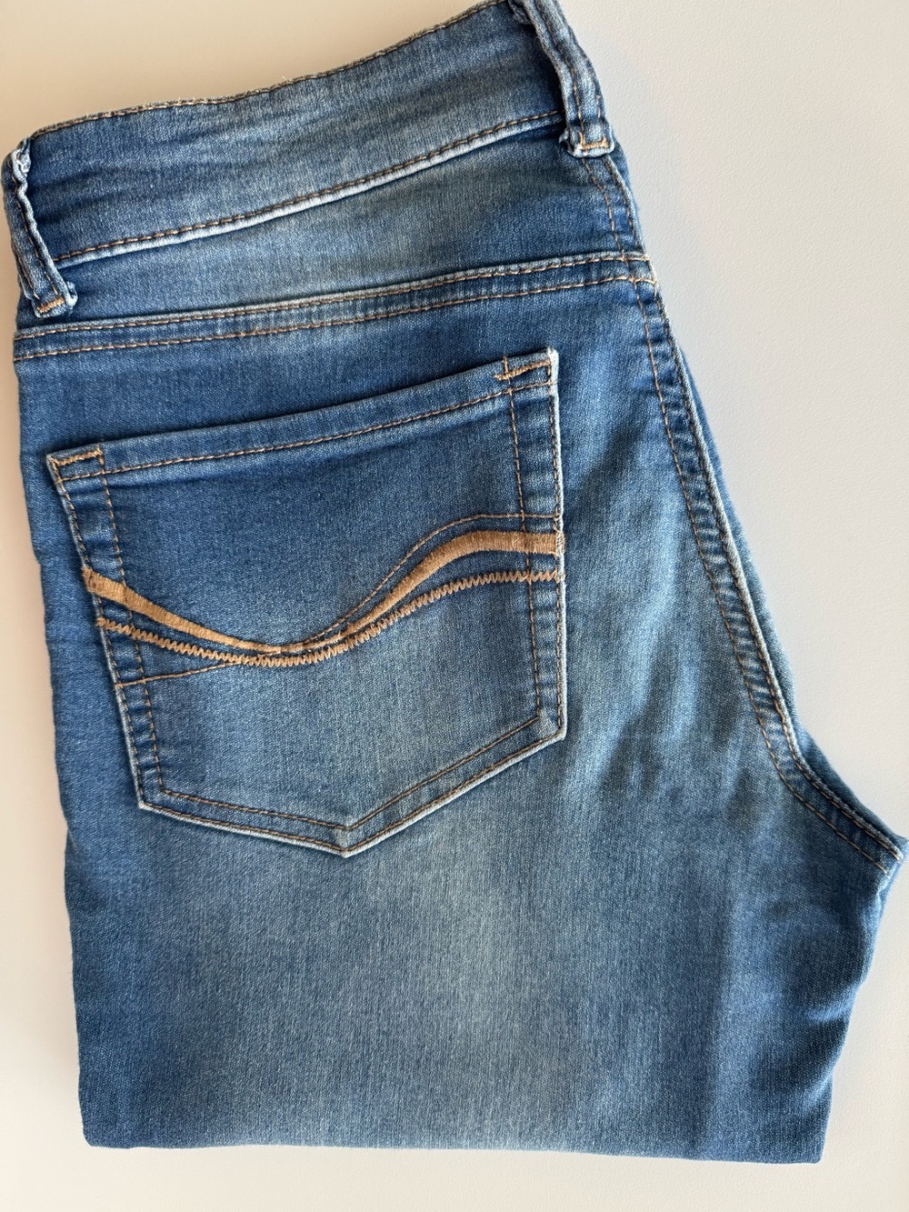 SO Girl’s Blue Denim Jegging with Contrast Stitching